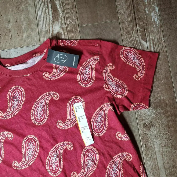 NWT Original Use Men's Cotton Paisley Pattern T-Shirt Size Small - Picture 4 of 13